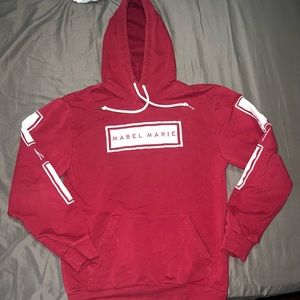 Mens Small Burgundy Mabel Marie Hoodie